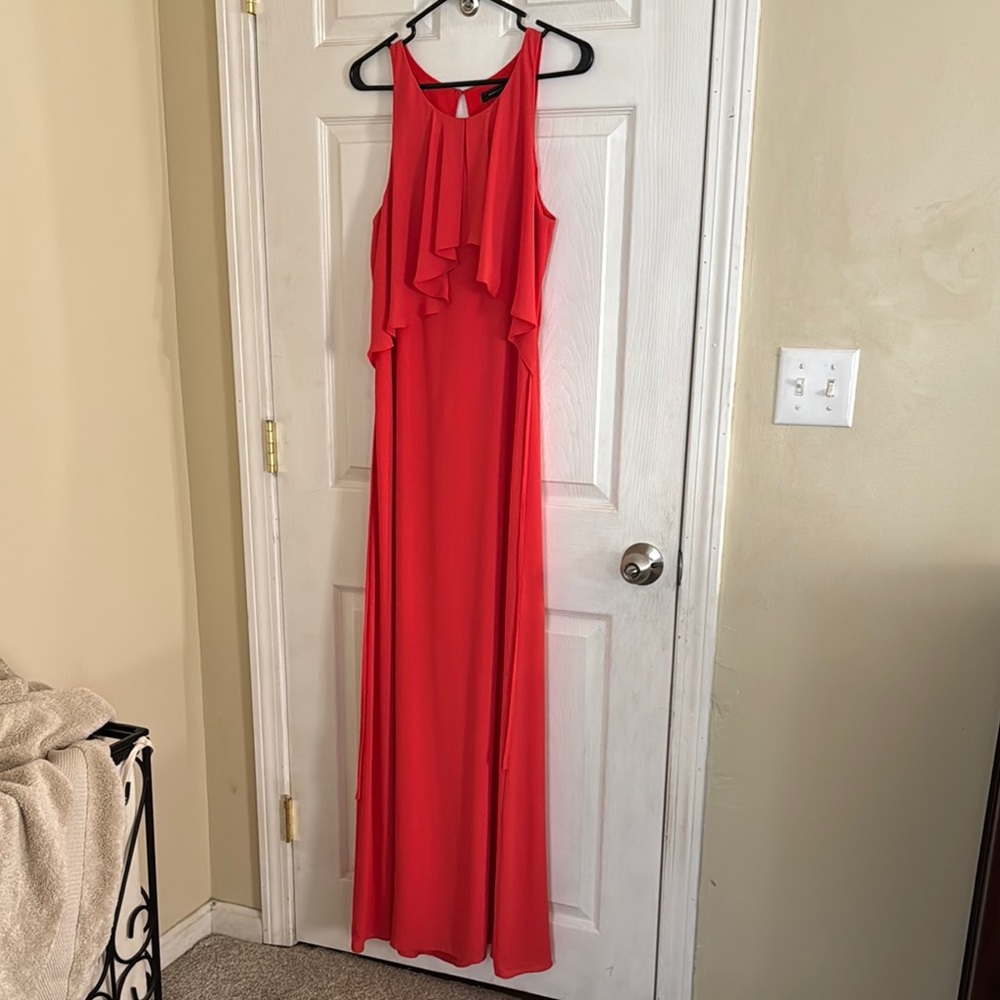 Coral BCBG MAXAZRIA maxi dress